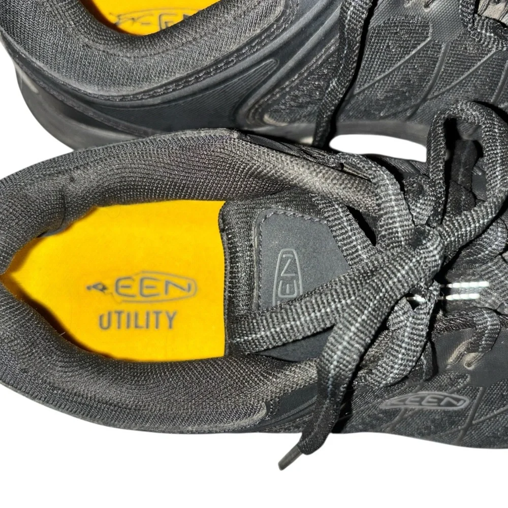Keen Utility vista Work Shoes Black  Mesh Lace up Alloy Toe Size 9.5M